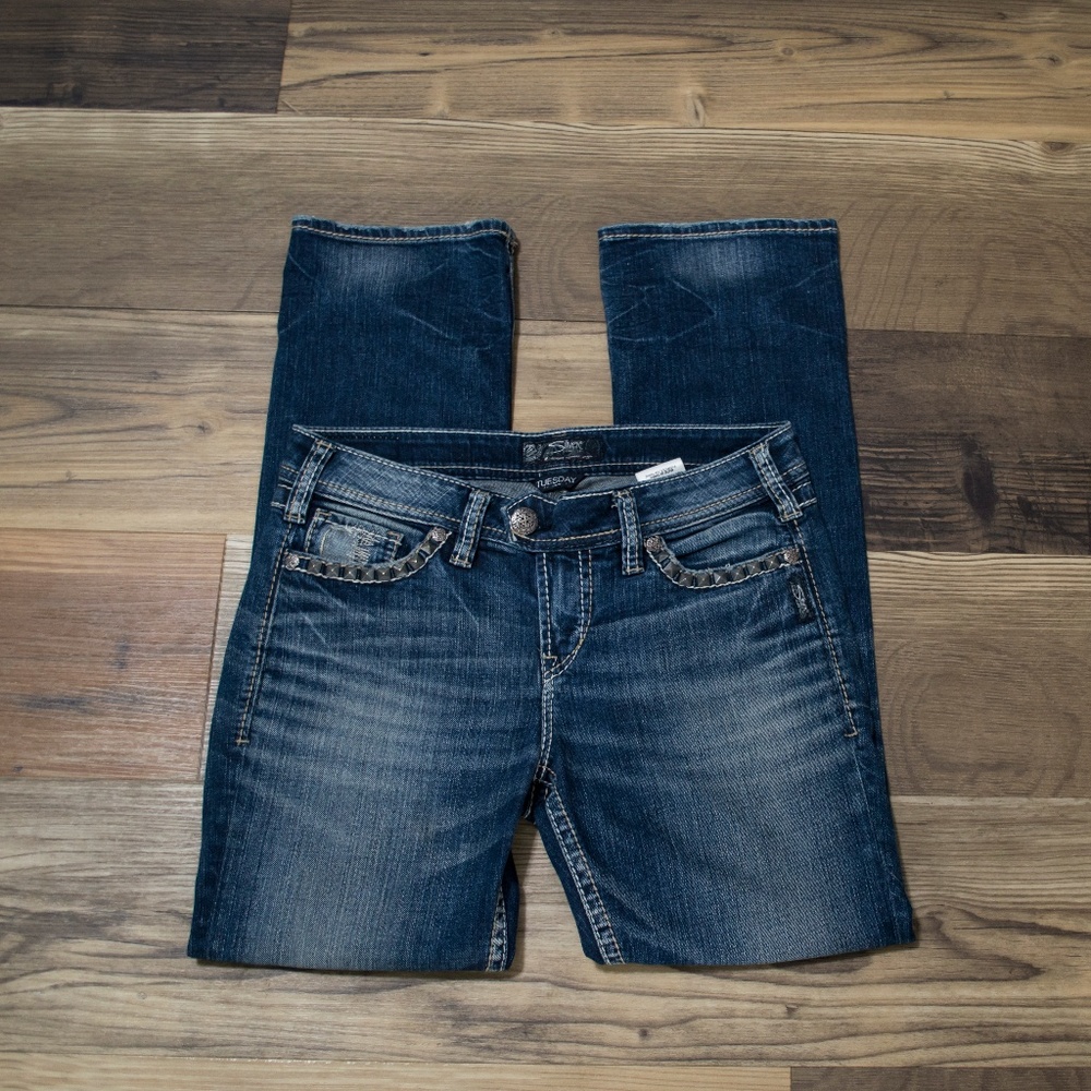 Silver Tuesday Mid Baby Boot Jeans
